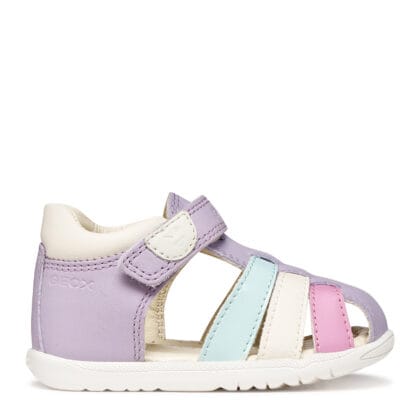 Geox Ανατομικό Δερμάτινο Παπουτσοπέδιλο Για Κορίτσι Λιλά