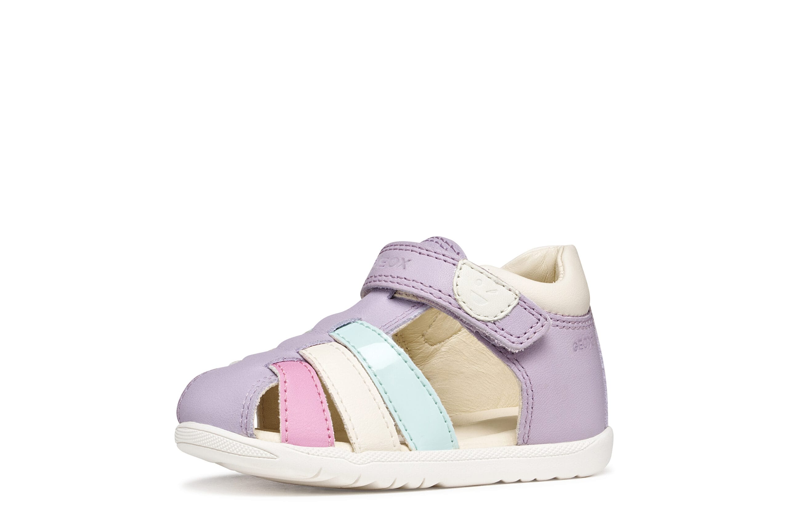 Geox Ανατομικό Δερμάτινο Παπουτσοπέδιλο Για Κορίτσι Λιλά - Image 3