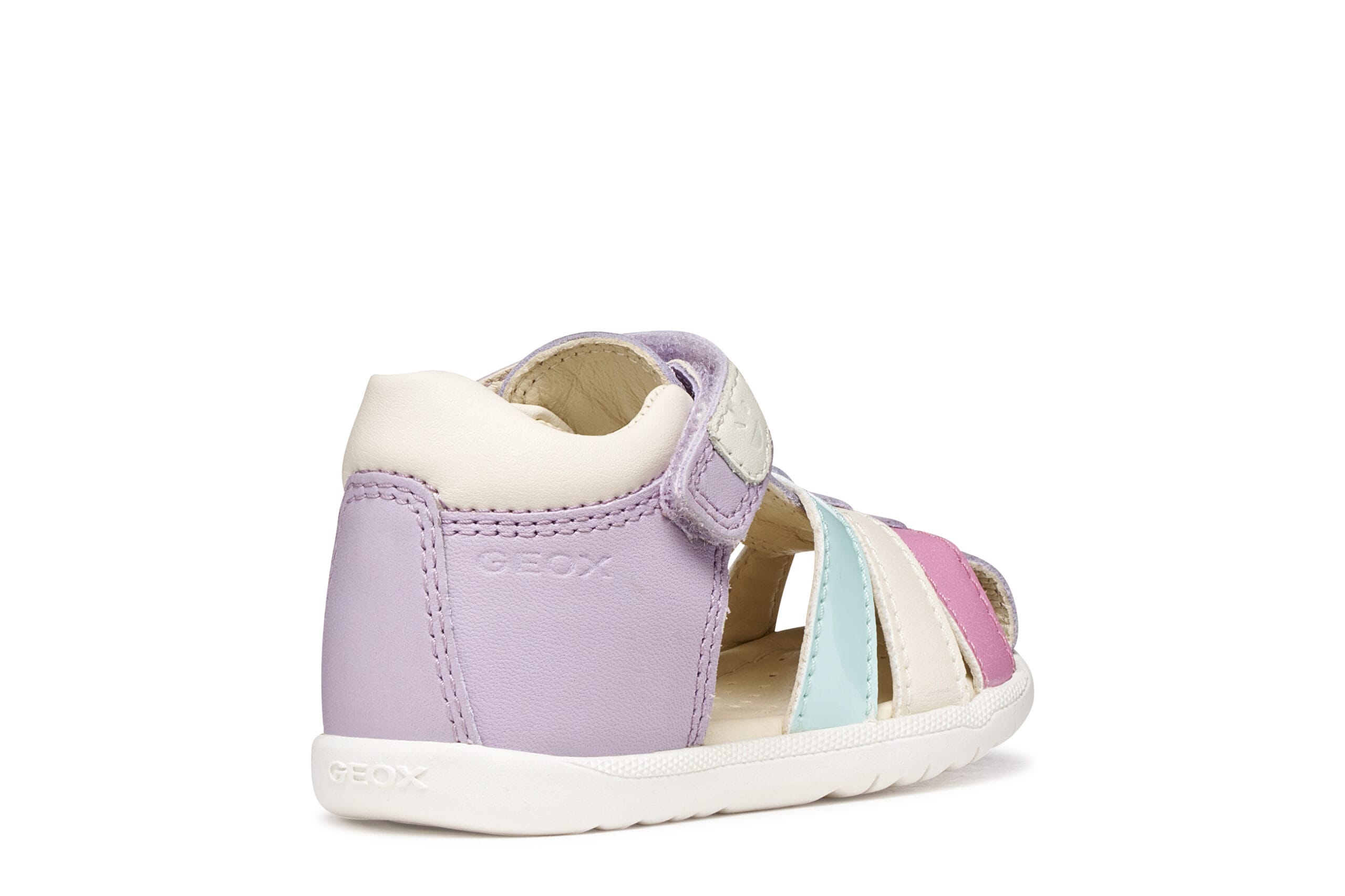 Geox Ανατομικό Δερμάτινο Παπουτσοπέδιλο Για Κορίτσι Λιλά - Image 4