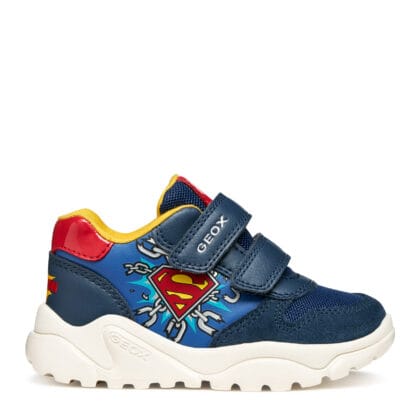 Geox Ανατομικό Αθλητικό Για Αγόρι Μπλέ Superman