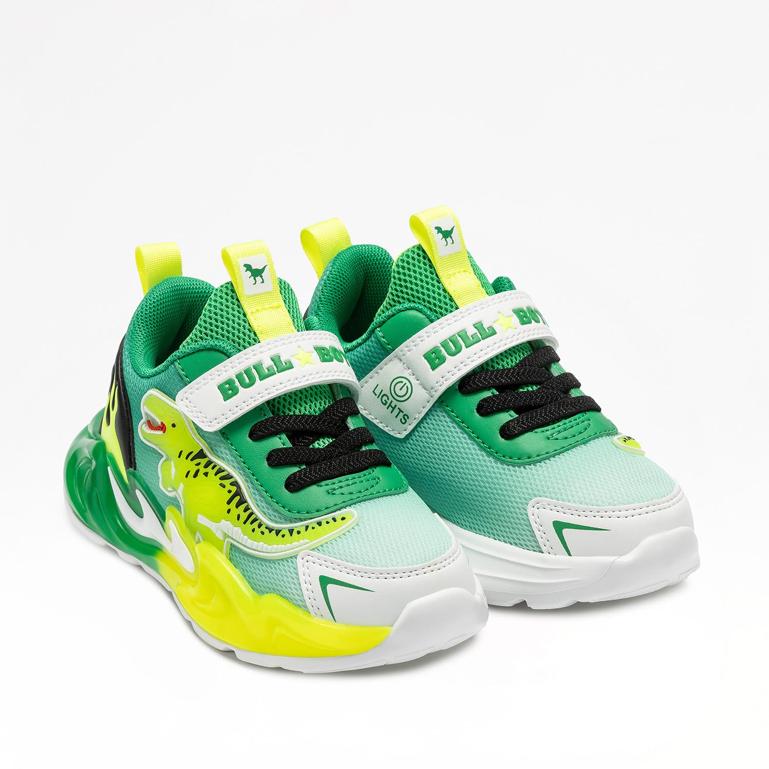 Bull Boys Ανατομικό Αθλητικό Για Αγόρι Πράσινο Με Φωτάκια - Image 2