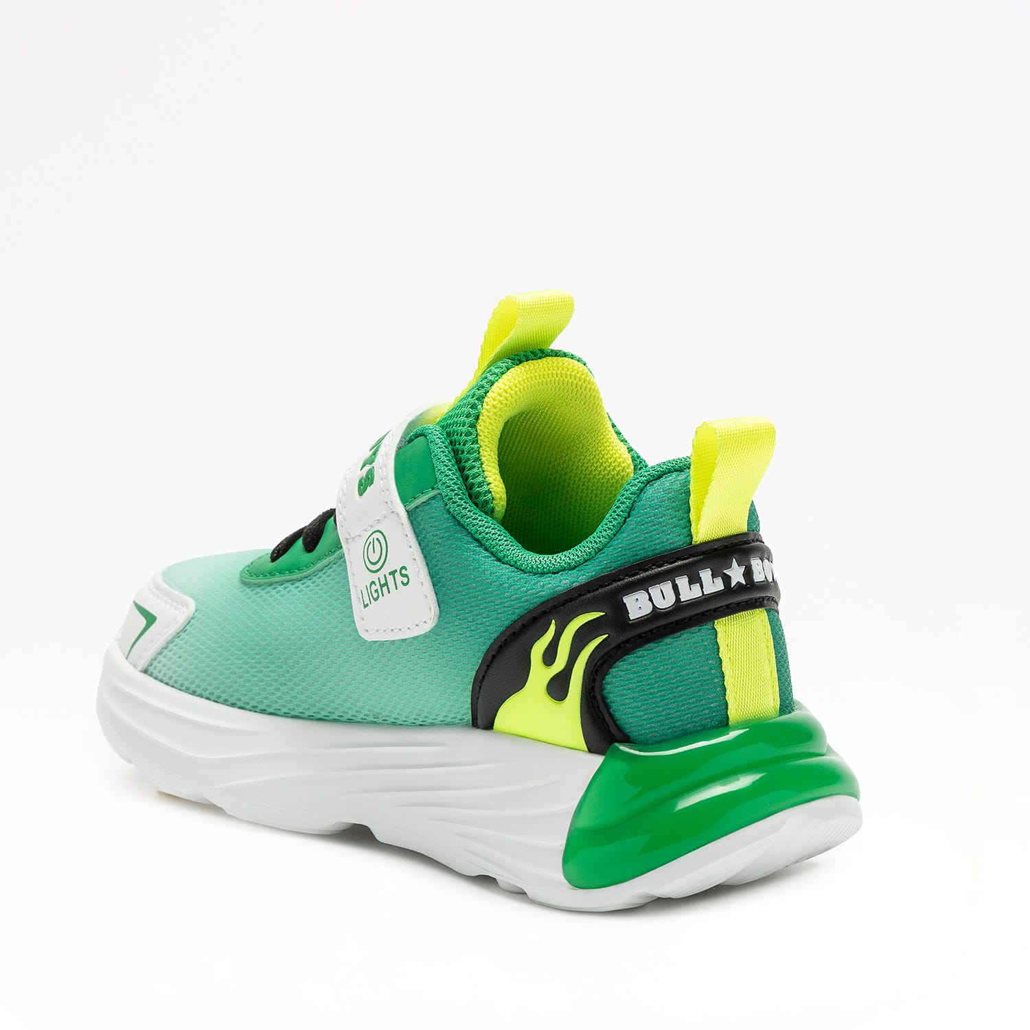 Bull Boys Ανατομικό Αθλητικό Για Αγόρι Πράσινο Με Φωτάκια - Image 3