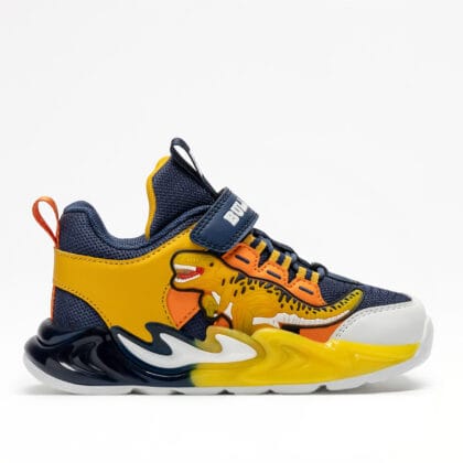 Bull Boys Ανατομικό Αθλητικό Για Αγόρι Μπλέ/Κίτρινο Με Φωτάκια