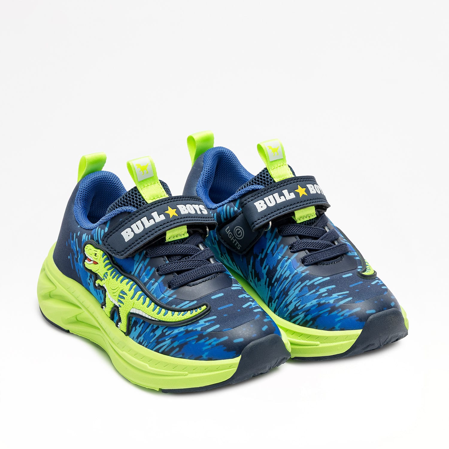 Bull Boys Ανατομικό Αθλητικό Για Αγόρι Μπλέ/Πράσινο Με Φωτάκια - Image 2