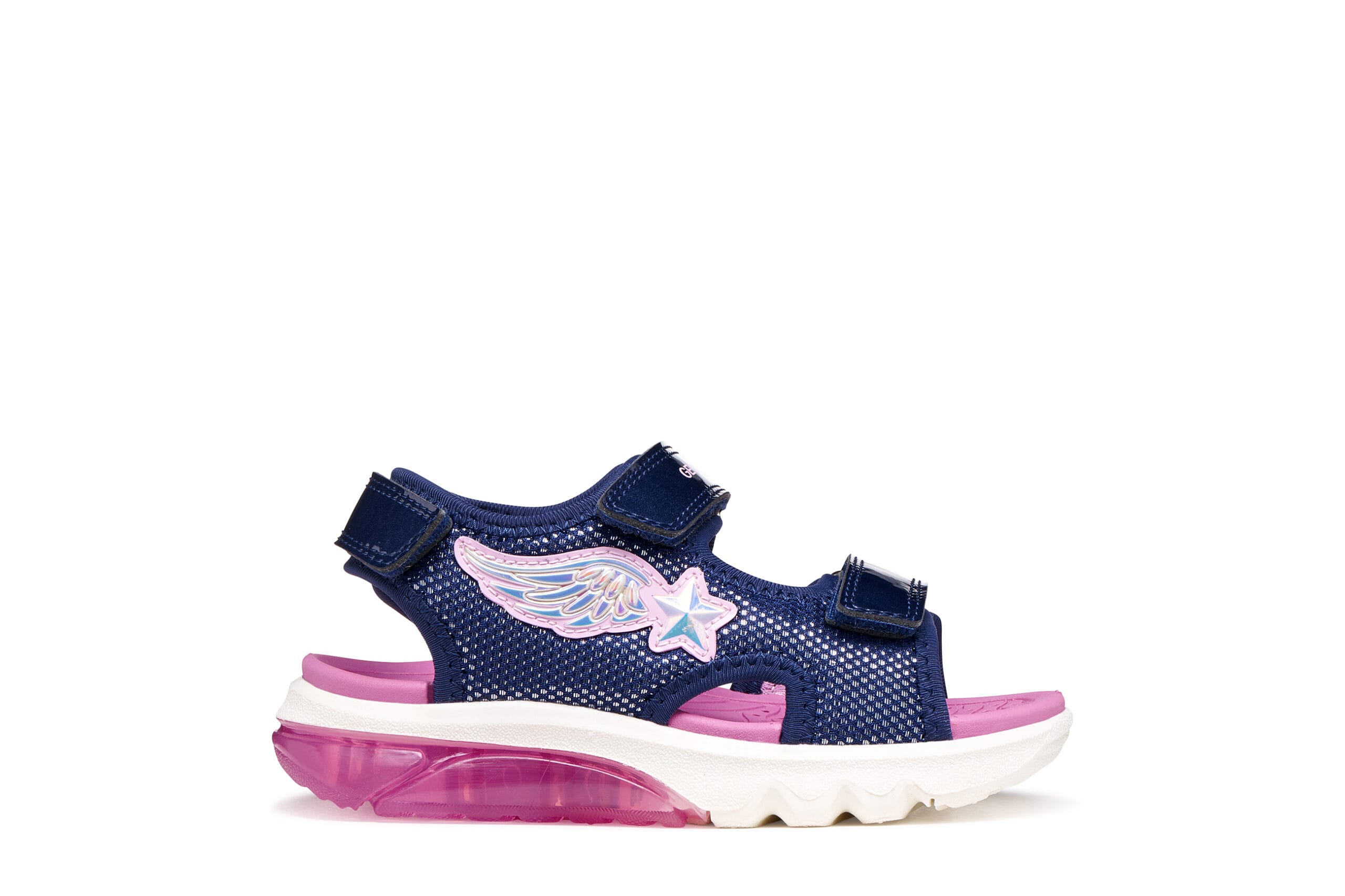 Geox Ανατομικό Αθλητικό Πέδιλο Για Κορίτσι Μπλέ Με Φωτάκια - Image 2