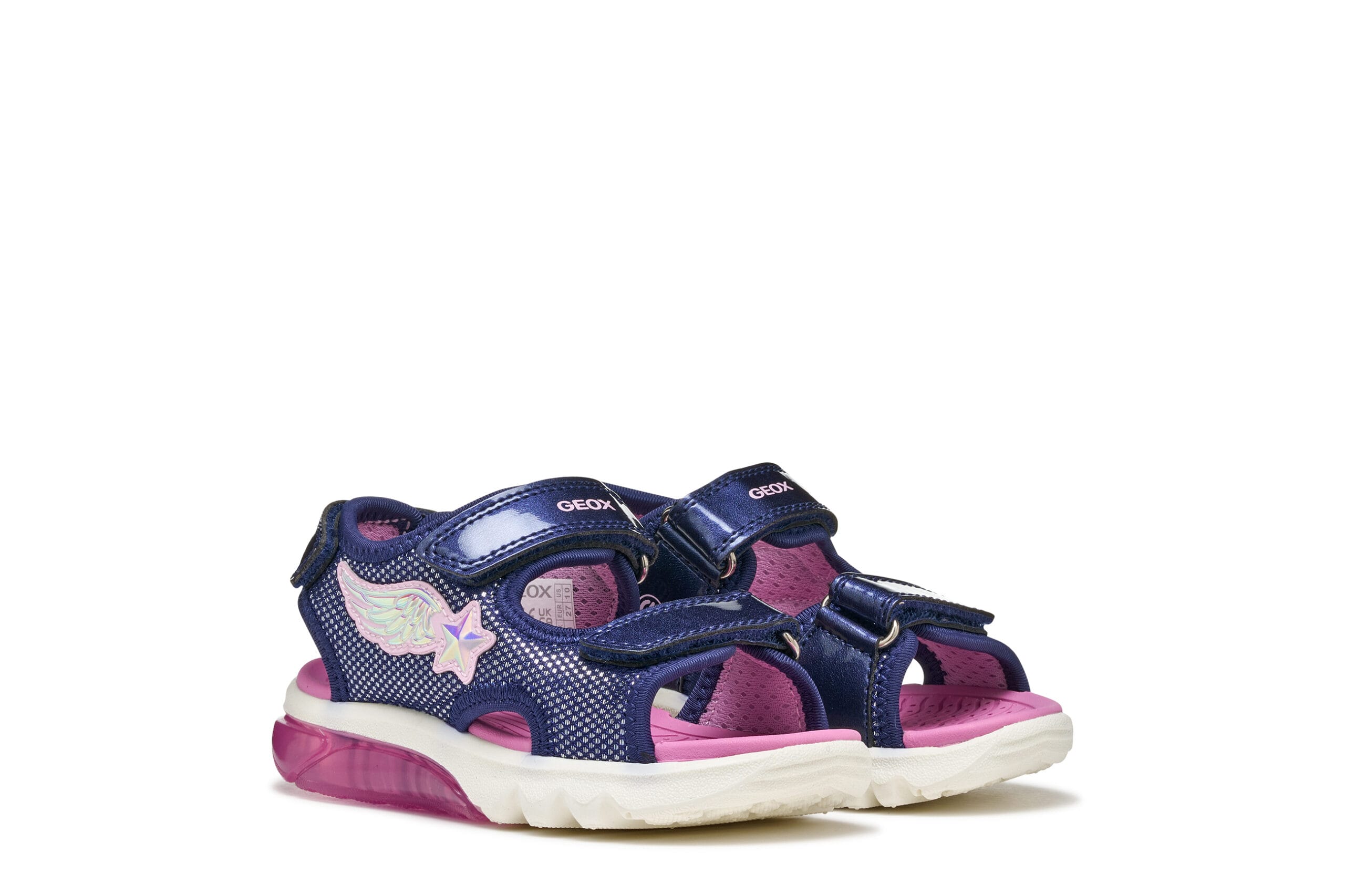 Geox Ανατομικό Αθλητικό Πέδιλο Για Κορίτσι Μπλέ Με Φωτάκια - Image 6