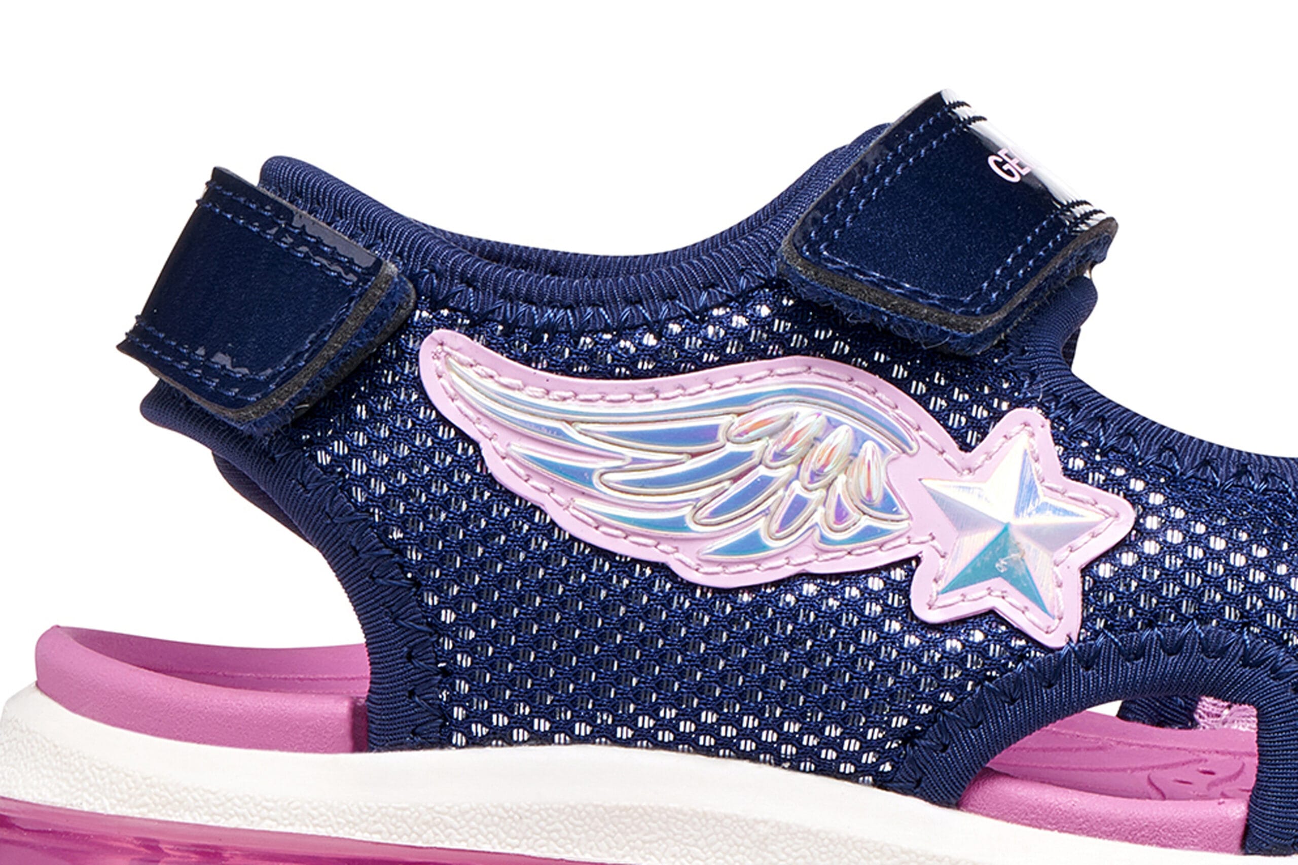 Geox Ανατομικό Αθλητικό Πέδιλο Για Κορίτσι Μπλέ Με Φωτάκια - Image 8