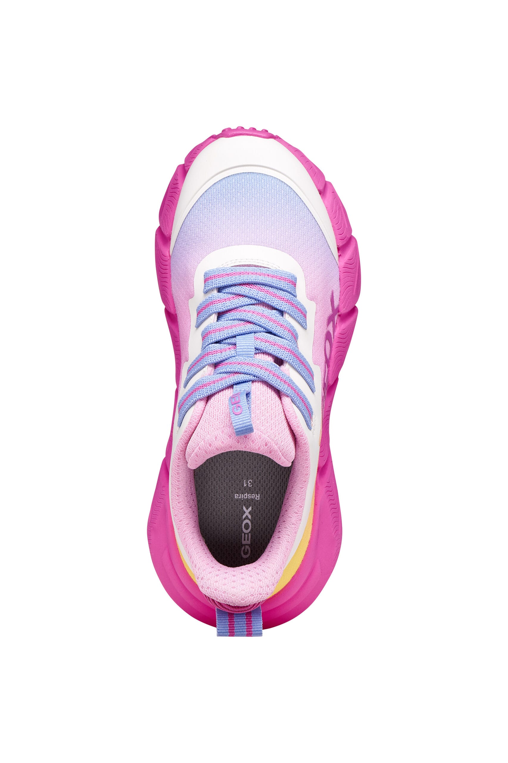 Geox Ανατομικό Αθλητικό Για Κορίτσι Λευκό/Ρόζ - Image 7