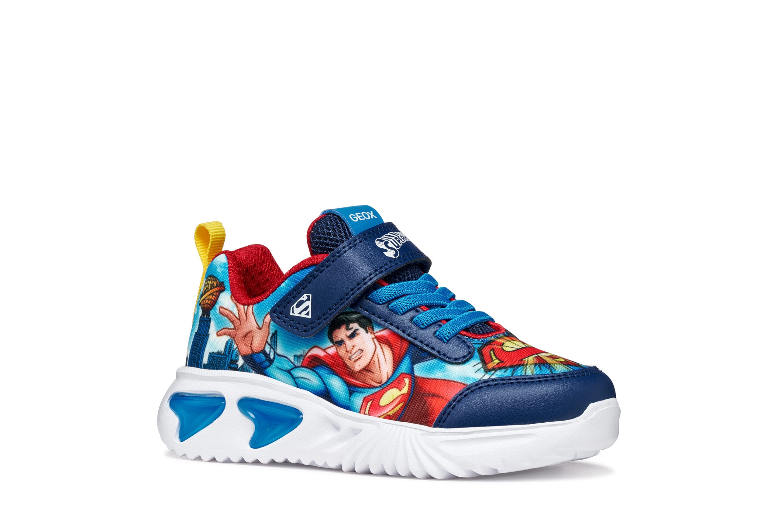 Geox Αντομικό Αθλητικό Για Αγόρι Μπλέ Superman Με Φωτάκια - Image 3