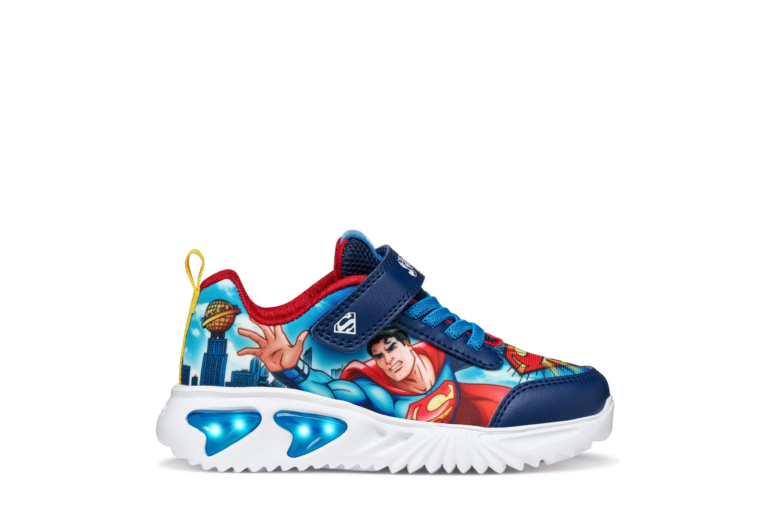 Geox Αντομικό Αθλητικό Για Αγόρι Μπλέ Superman Με Φωτάκια