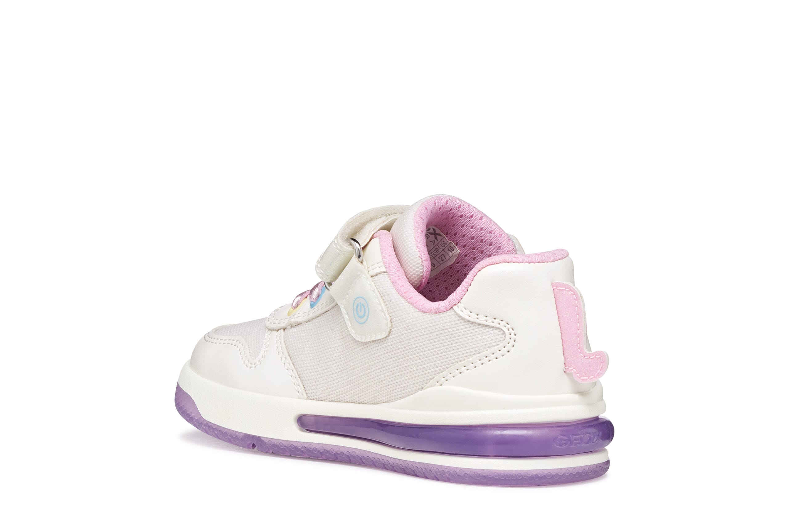 Geox Ανατομικό Sneaker Για Κορίτσι Λευκό Με Μονόκερο Και Φωτάκια - Image 5