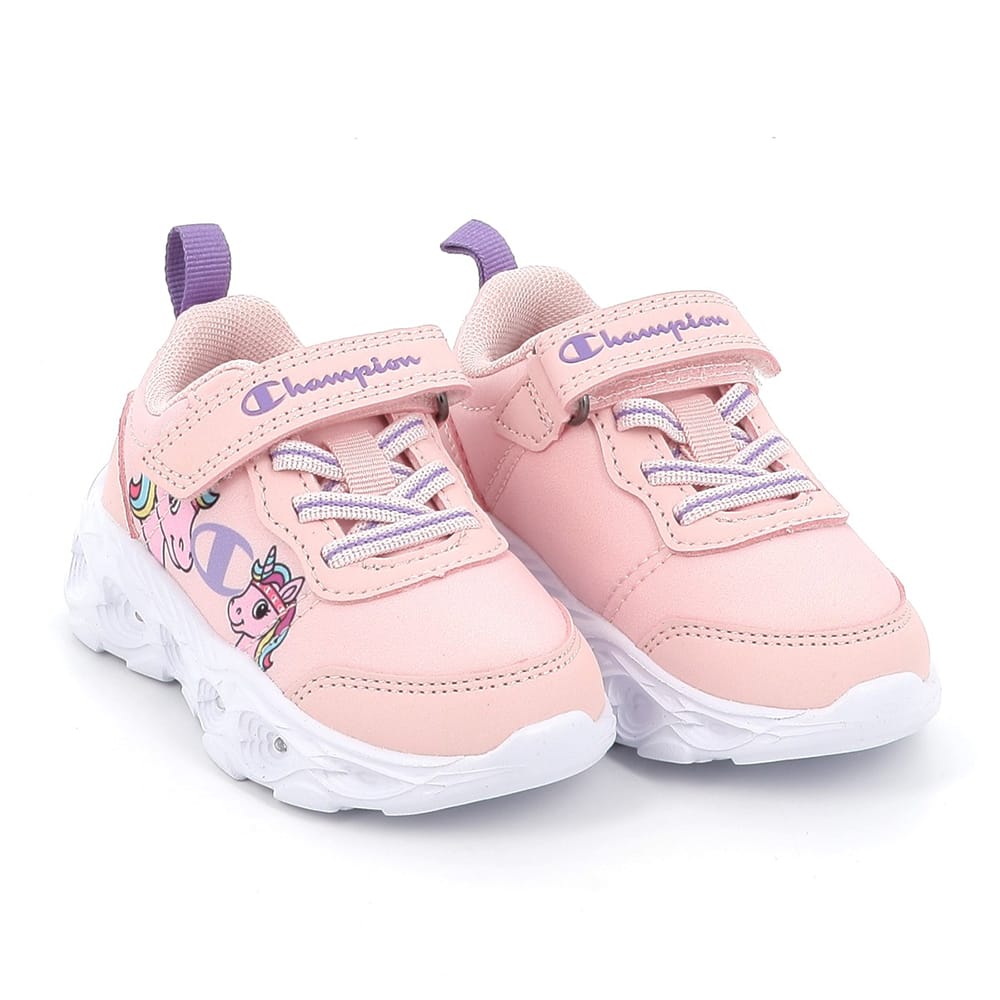 Champion Ανατομικό Αθλητικό Μπεμπέ Για Κορίτσι Ρόζ Με Φωτάκια Και Μονόκερο - Image 2