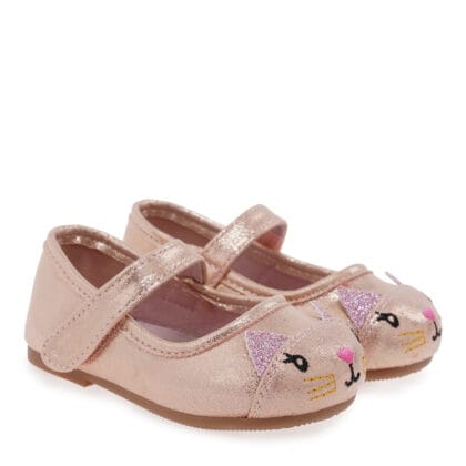 Exe Kids Ανατομική Μπαλαρίνα Μπεμπέ Για Κορίτσι Ρόζ/Χρυσό