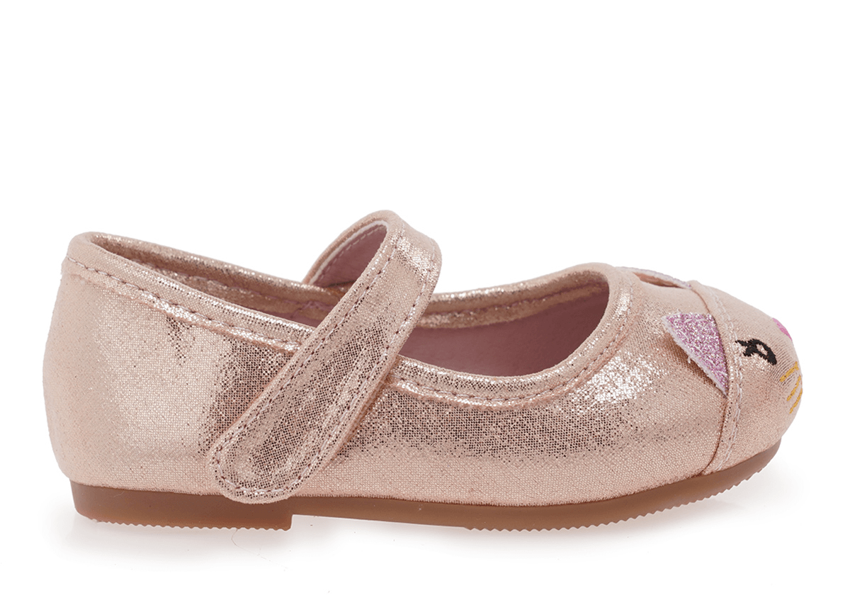 Exe Kids Ανατομική Μπαλαρίνα Μπεμπέ Για Κορίτσι Ρόζ/Χρυσό - Image 2