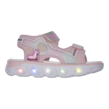 Chicco Ανατομικά Παιδικά Πέδιλα Για Κορίτσια Ρόζ Με Φωτάκια