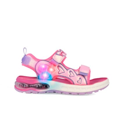 Garvalin Ανατομικά Παιδικά Αθλητικά Πέδιλα Για Κορίτσια Ρόζ Με Φωτάκια