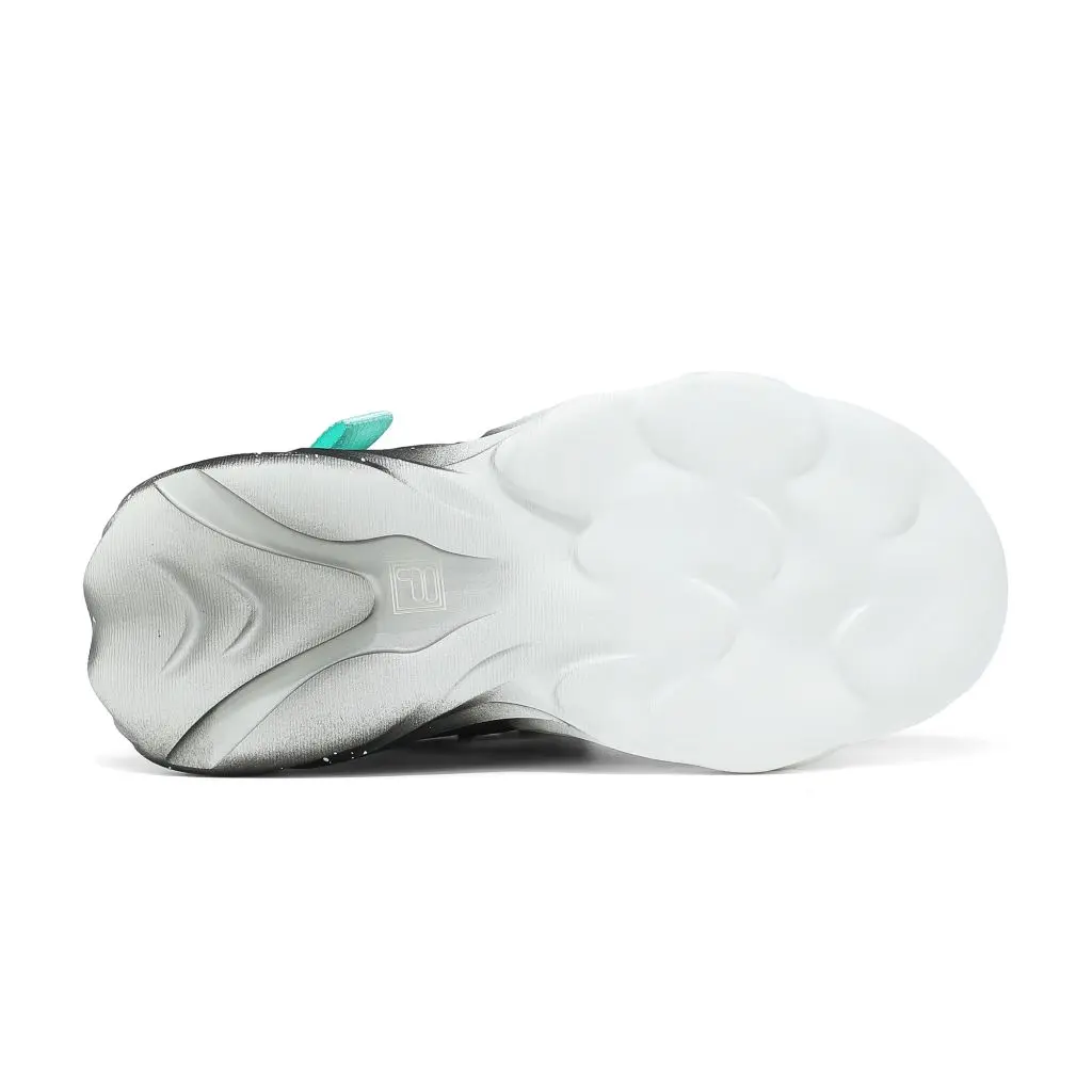 Fila Ανατομικό Παιδικό Αθλητικό Πέδιλο Για Αγόρι Wave Memory Velcro Μαύρο/Γαλάζιο - Image 5