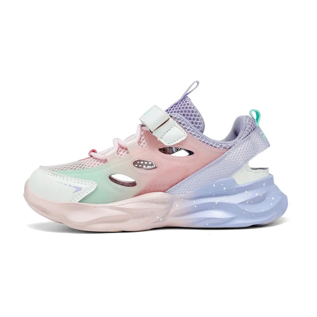 Fila Ανατομικό Παιδικό Αθλητικό Πέδιλο Για Κορίτσι Wave Memory Velcro Ρόζ/Λιλά - Image 3