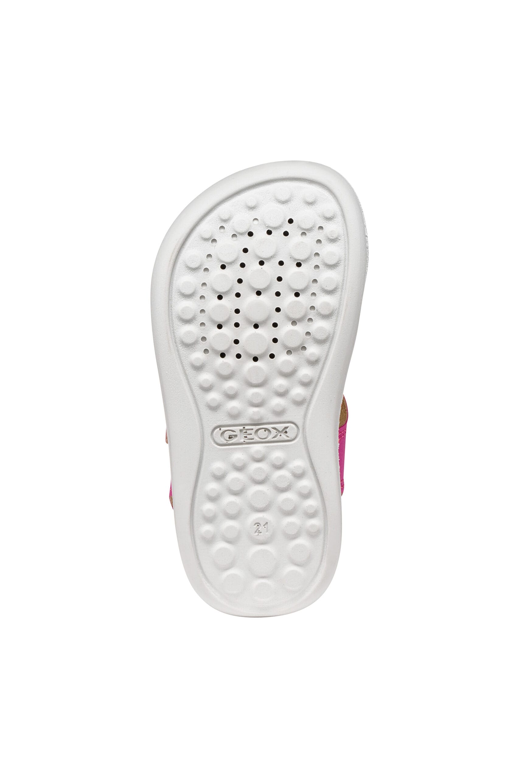 Geox Ανατομικά Παιδικά Πέδιλα Για Κορίτσια Λευκό/Φούξια Με Αστέρια - Image 5