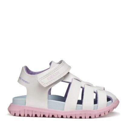 Geox Ανατομικά Παιδικά Παπουτσοπέδιλα Αδιάβροχα Για Κορίτσια Λευκά