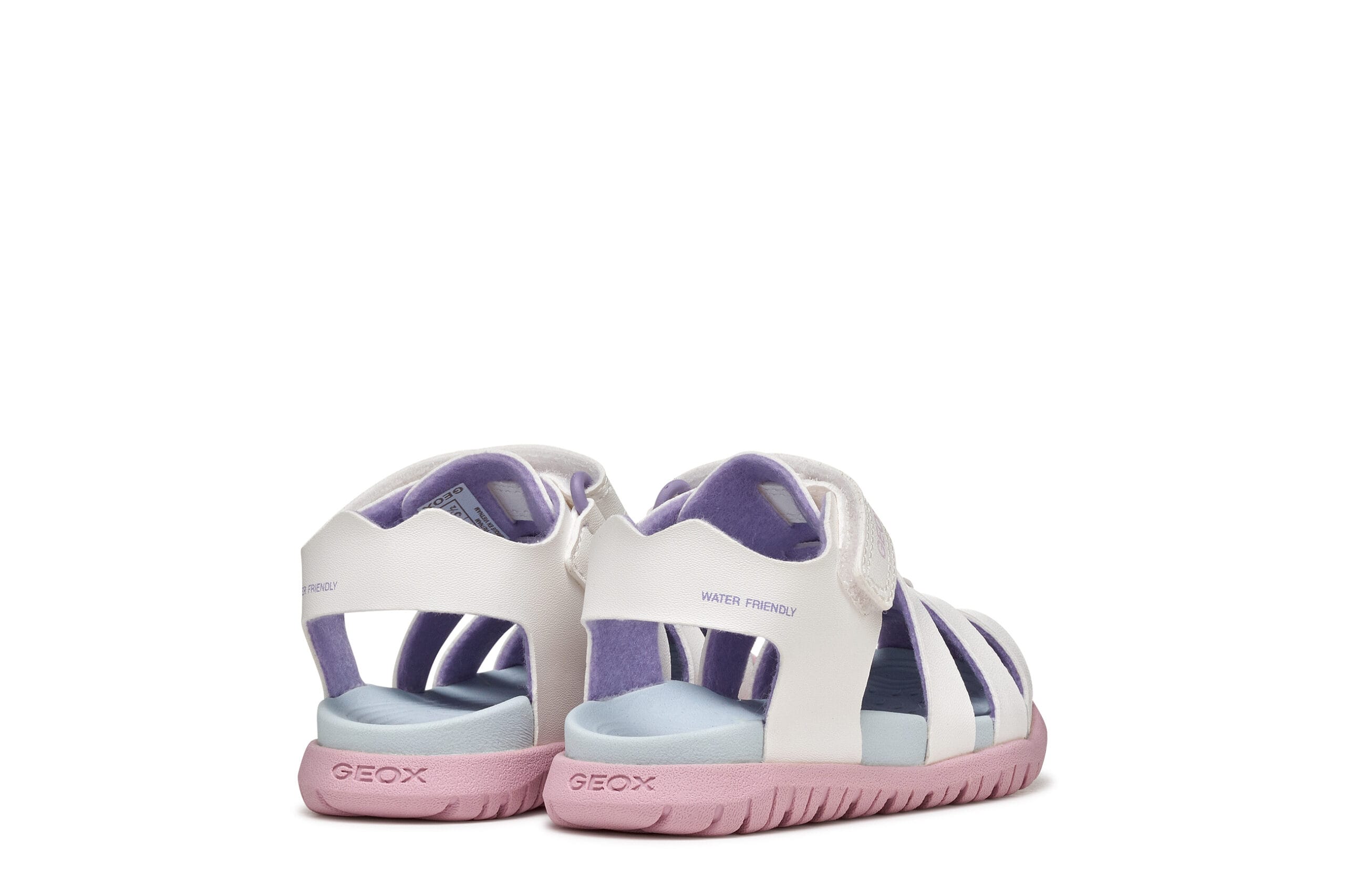 Geox Ανατομικά Παιδικά Παπουτσοπέδιλα Αδιάβροχα Για Κορίτσια Λευκά - Image 3