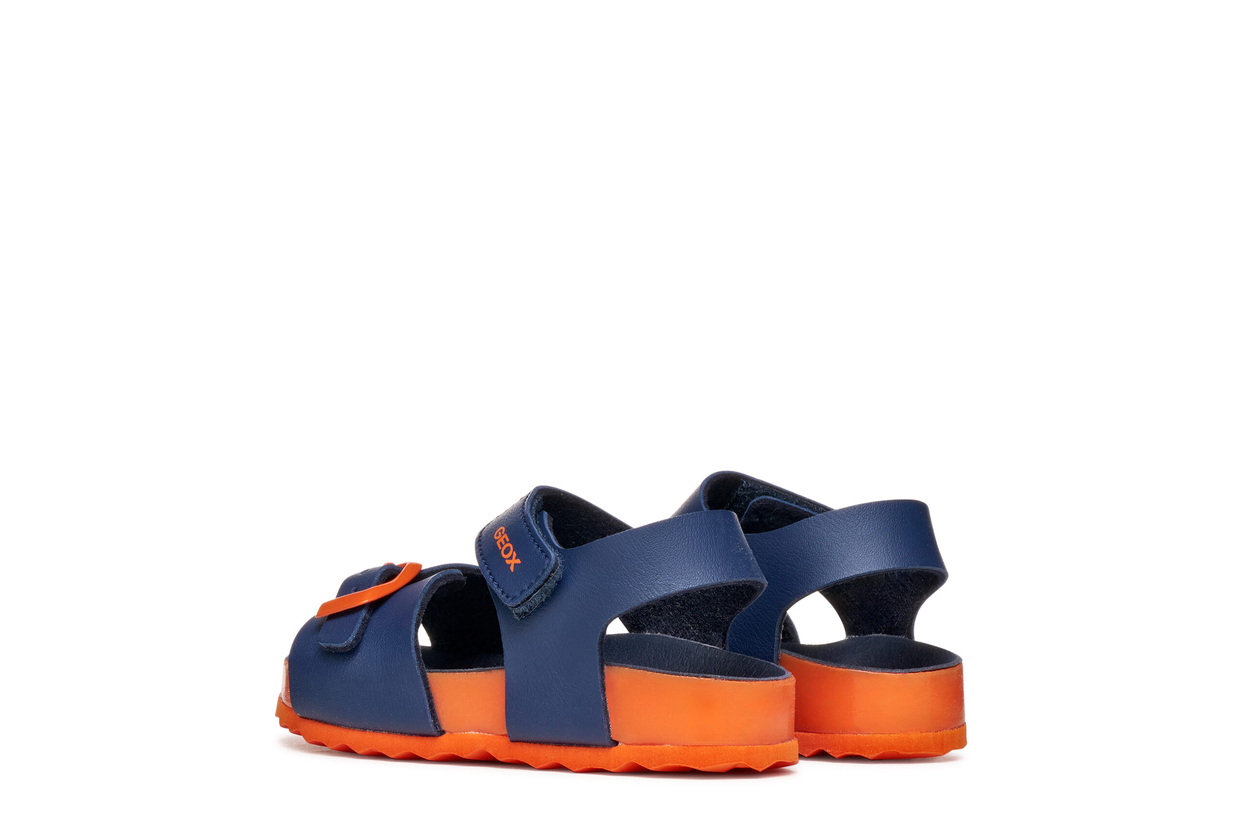 Geox Ανατομικό Παιδικό Πέδιλο Σκαφάκι Για Αγόρι Μπλέ/Πορτοκαλί - Image 3