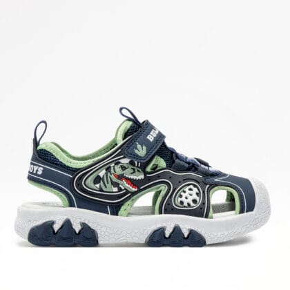 Bull Boys Ανατομικά Παιδικά Παπουτσοπέδιλα Για Αγόρια Μπλέ Με Φωτάκια