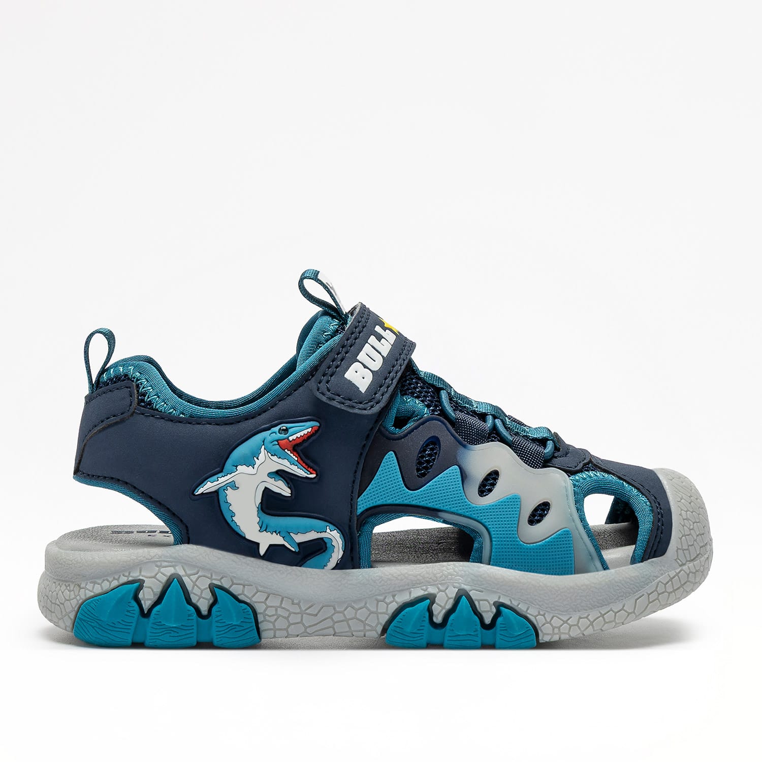 Bull Boys Αντομικά Παιδικά Παπουτσοπέδιλα Για Αγόρια Μπλέ/Γαλάζιο Με Φωτάκια