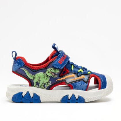 Bull Boys Αντομικά Παιδικά Παπουτσοπέδιλα Για Αγόρια Μπλέ Ρουά Με Ήχο