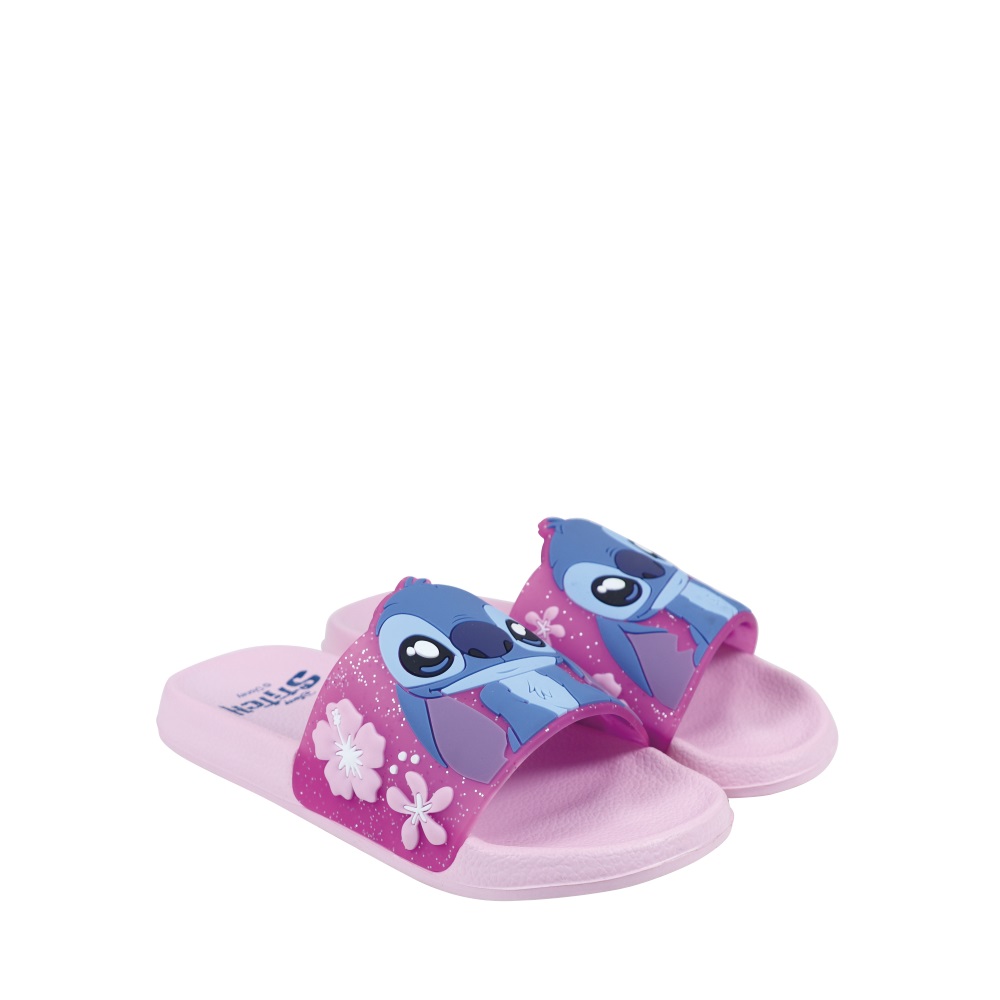 Disney Ανατομικές Παιδικές Παντόφλες Για Κορίτσια Stitch Ρόζ - Image 3