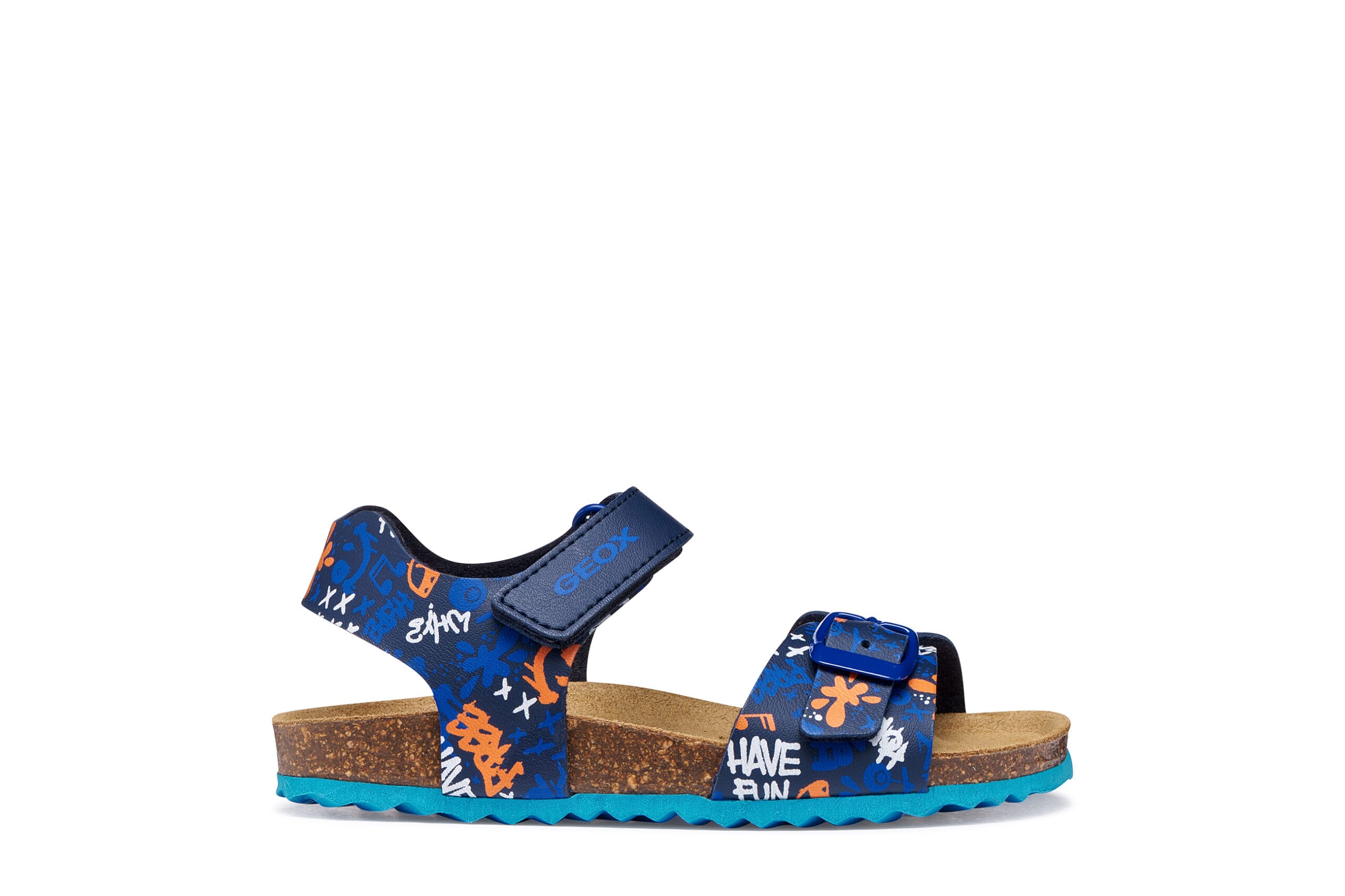 Geox Ανατομικό Παιδικό Πέδιλο Σκαφάκι Για Αγόρι Μπλέ