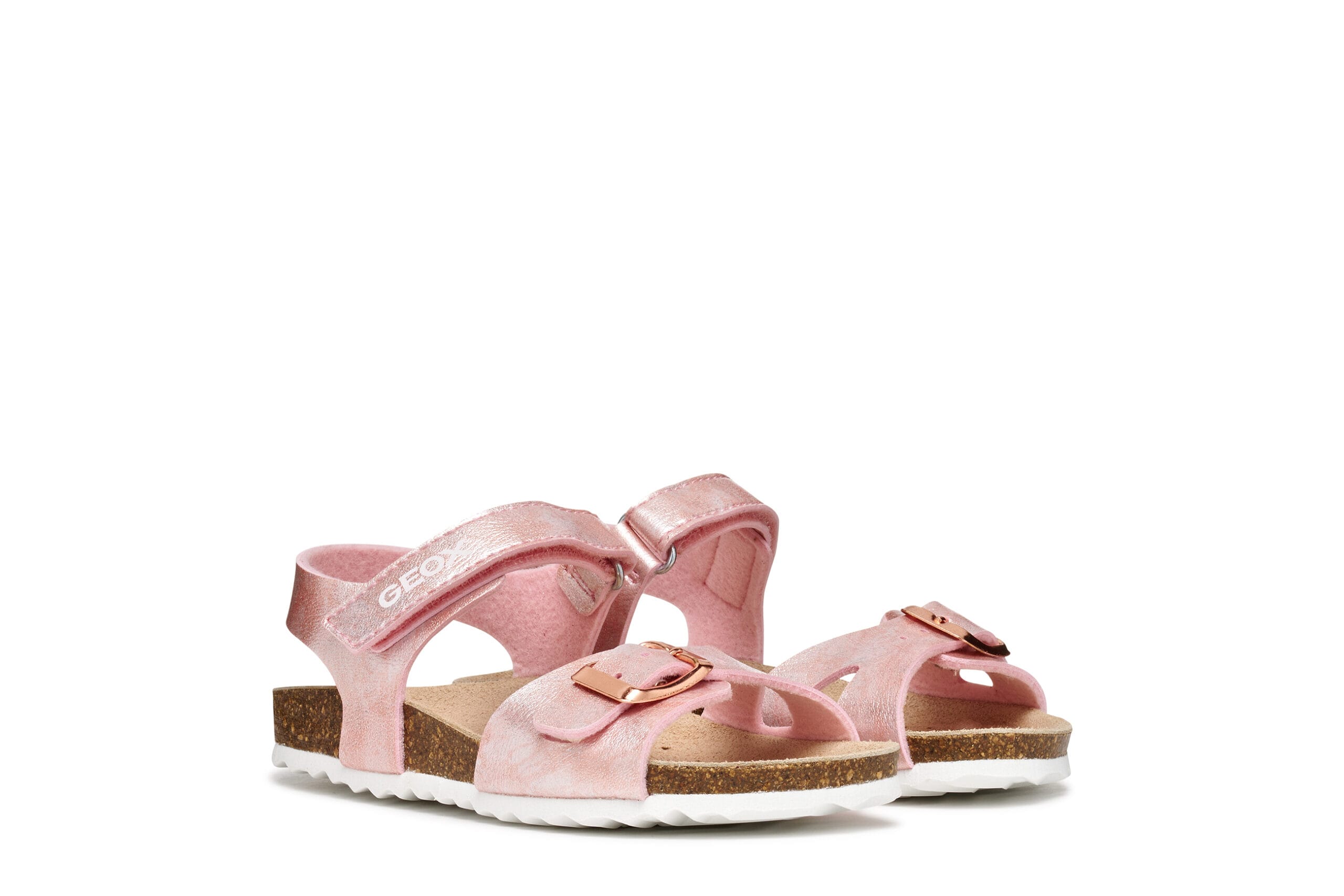 Geox Ανατομικό Παιδικό Πέδιλο Σκαφάκι Για Κορίτσι Ρόζ/Χρυσό - Image 2