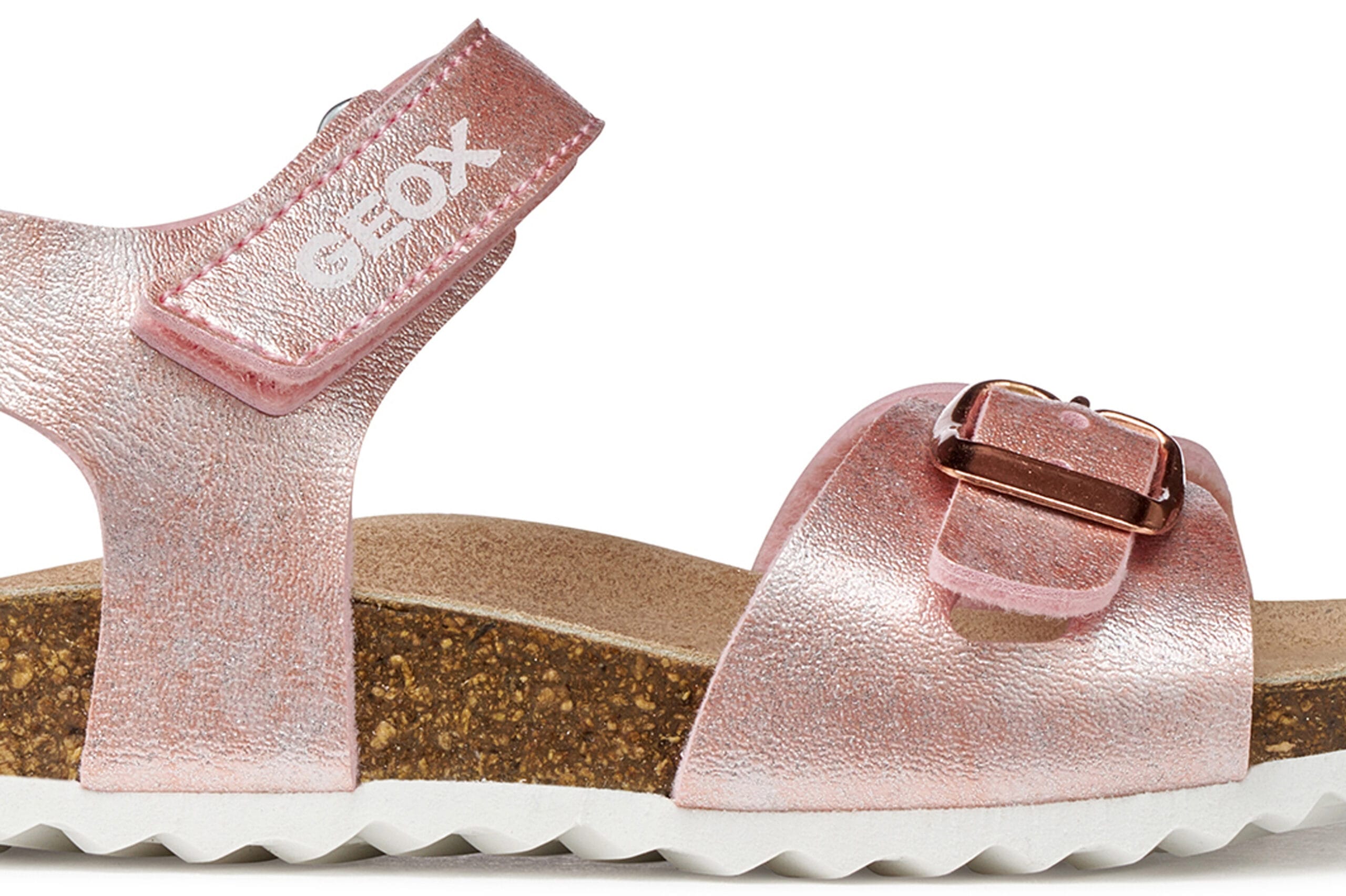 Geox Ανατομικό Παιδικό Πέδιλο Σκαφάκι Για Κορίτσι Ρόζ/Χρυσό - Image 5