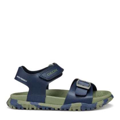 Geox Ανατομικά Παιδικά Πέδιλα Αδιάβροχα Για Αγόρια Μπλέ Παραλλαγής