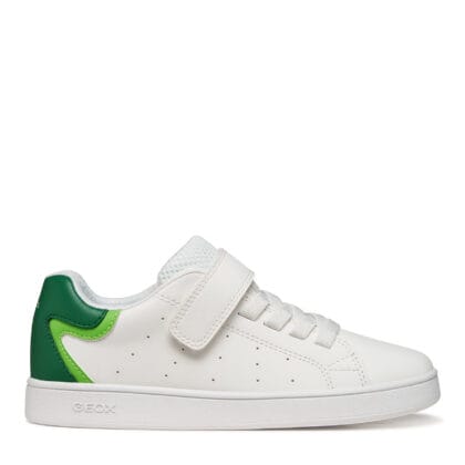 Geox Ανατομικό Sneaker Για Αγόρι Λευκό/Πράσινο