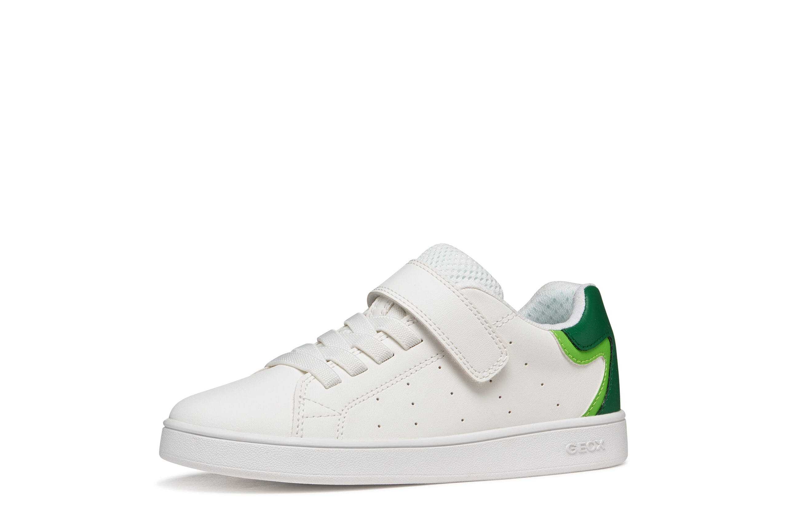 Geox Ανατομικό Sneaker Για Αγόρι Λευκό/Πράσινο - Image 3