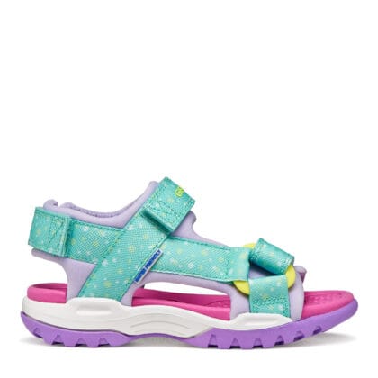 Geox Ανατομικά Παιδικά Αθλητικά Πέδιλα Για Κορίτσια Τιρκουάζ