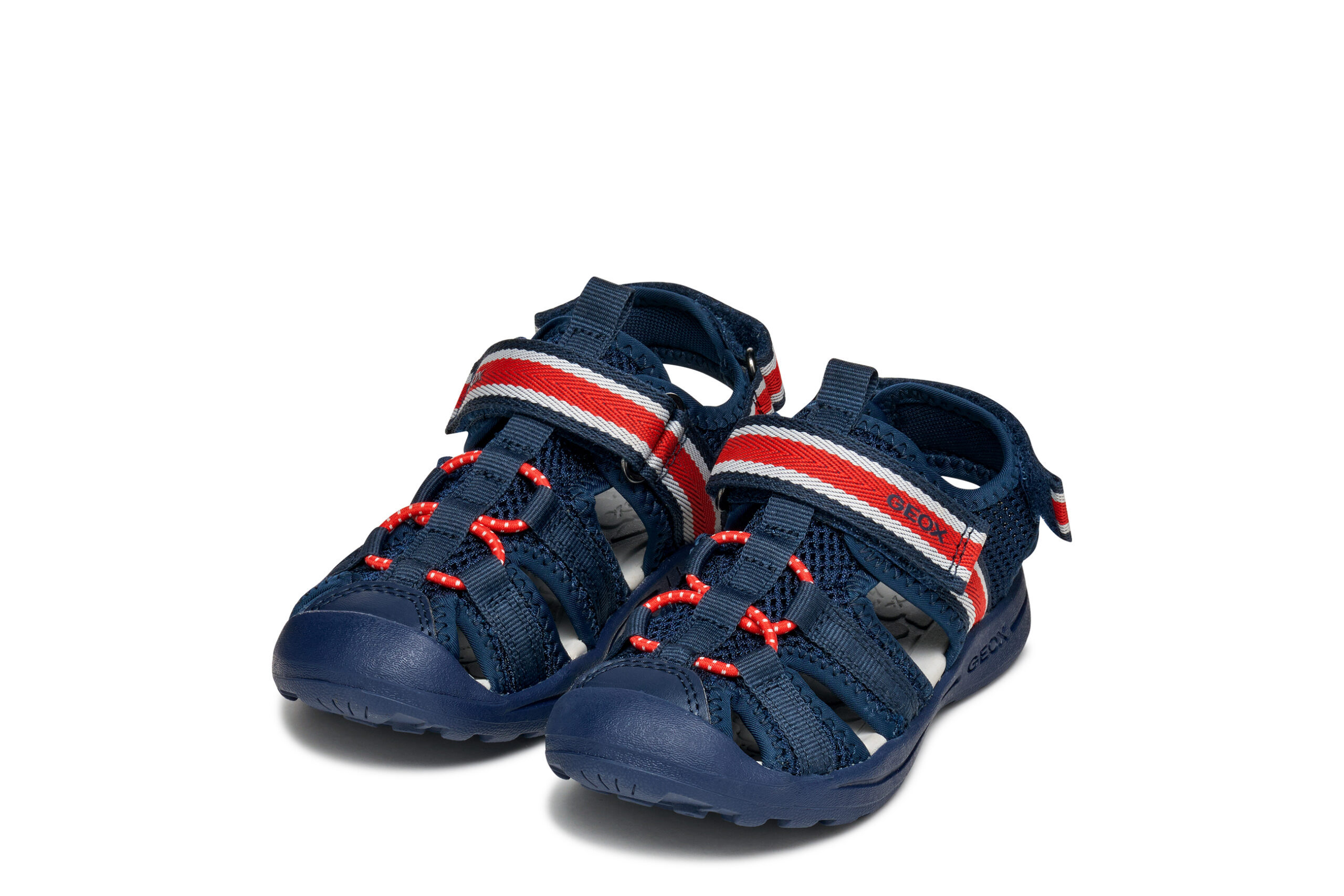 Geox Ανατομικό Παιδικό Παπουτσοπέδιλο Για Αγόρι Μπλέ/Κόκκινο - Image 2