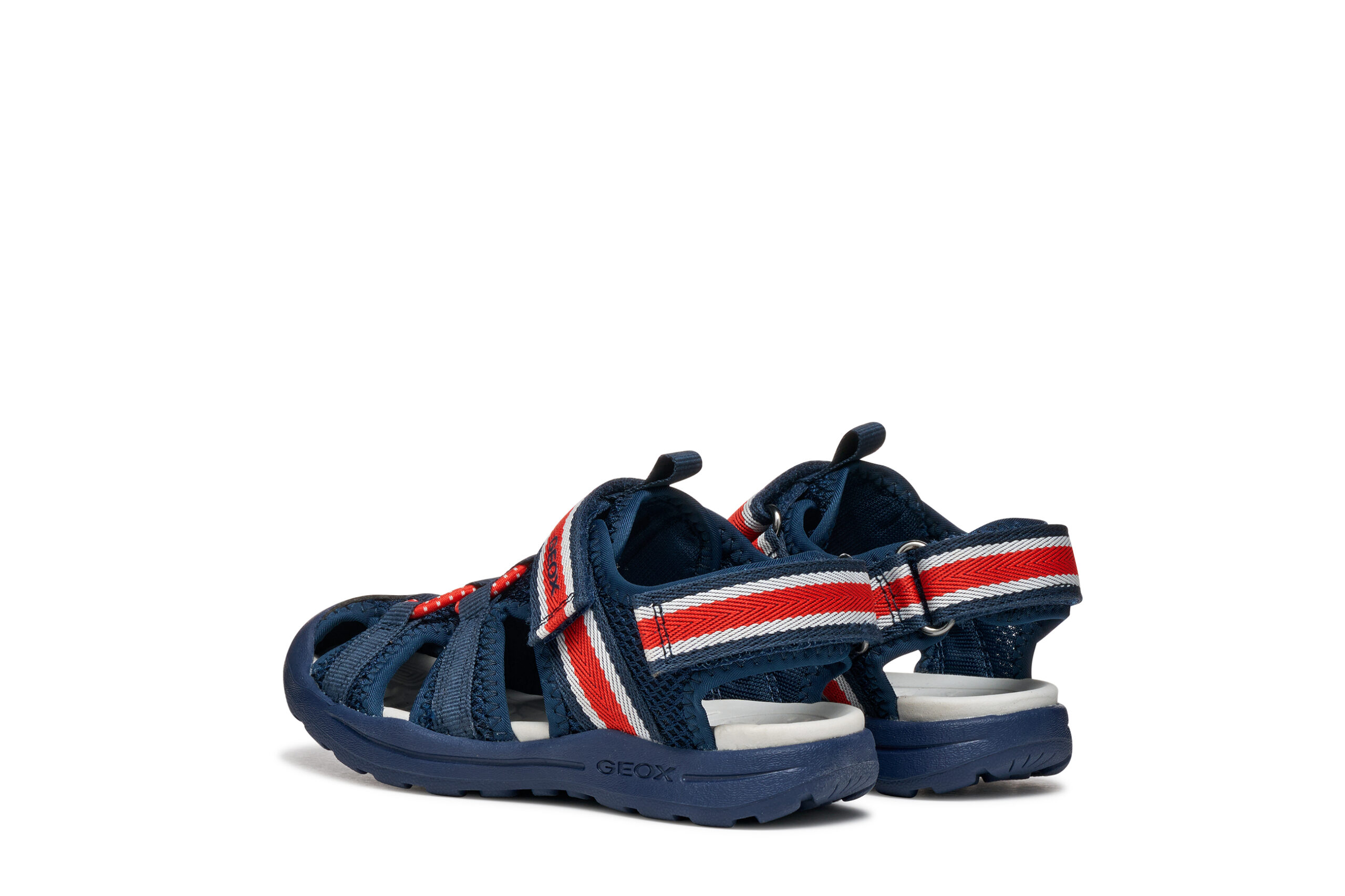 Geox Ανατομικό Παιδικό Παπουτσοπέδιλο Για Αγόρι Μπλέ/Κόκκινο - Image 3
