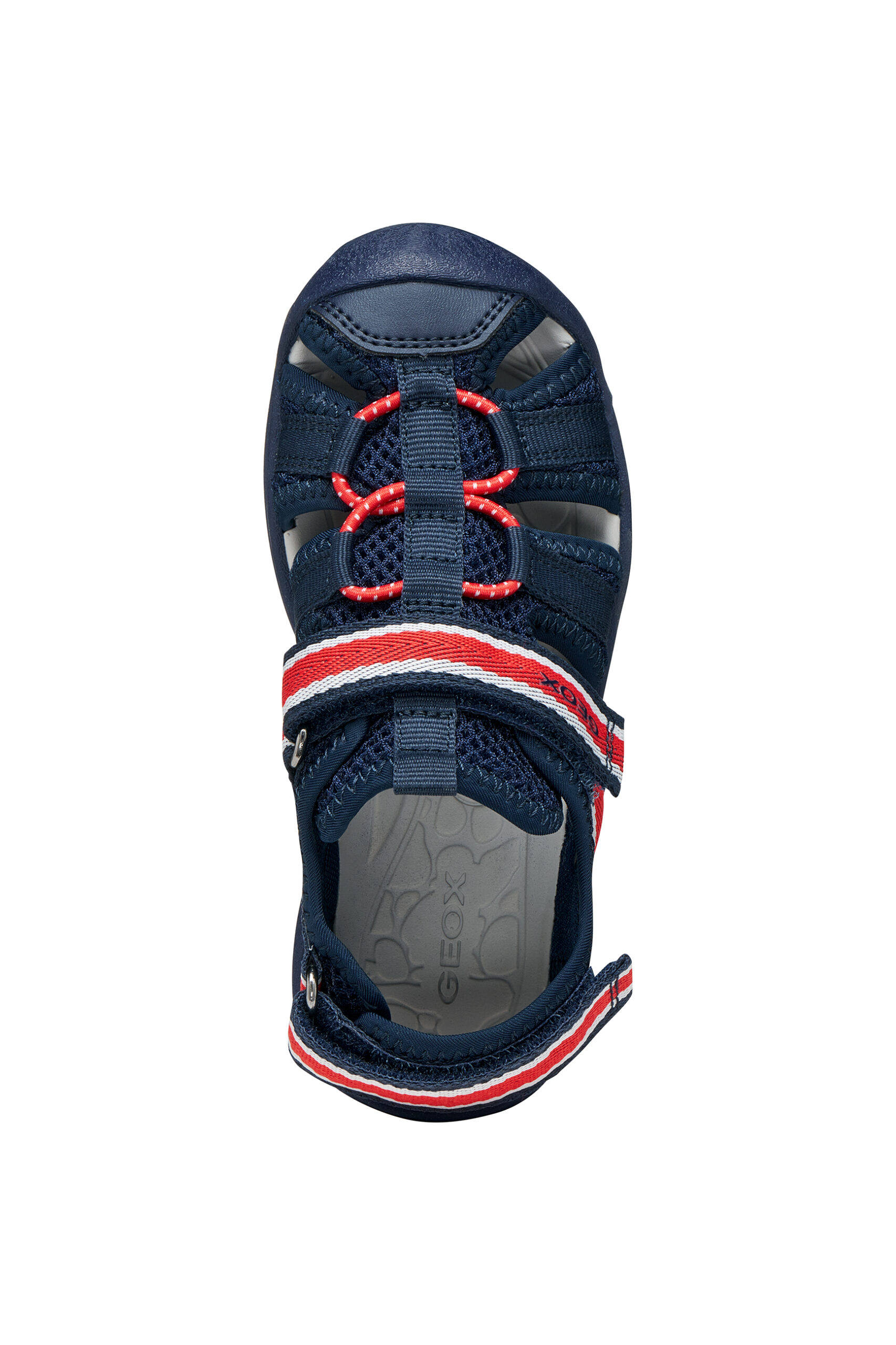 Geox Ανατομικό Παιδικό Παπουτσοπέδιλο Για Αγόρι Μπλέ/Κόκκινο - Image 4