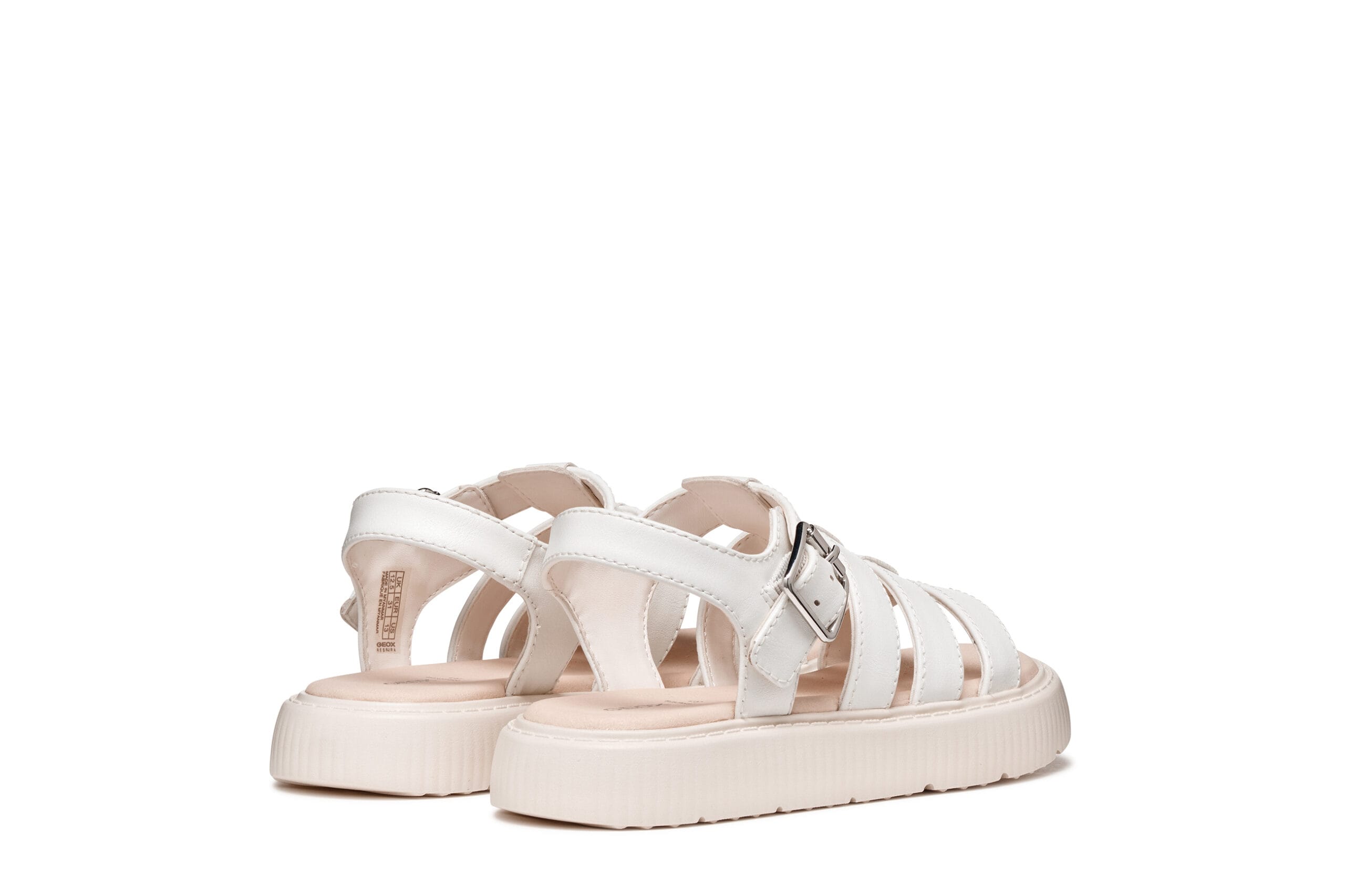 Geox Ανατομικά Παιδικά Πέδιλα Για Κορίτσια Λευκά - Image 4