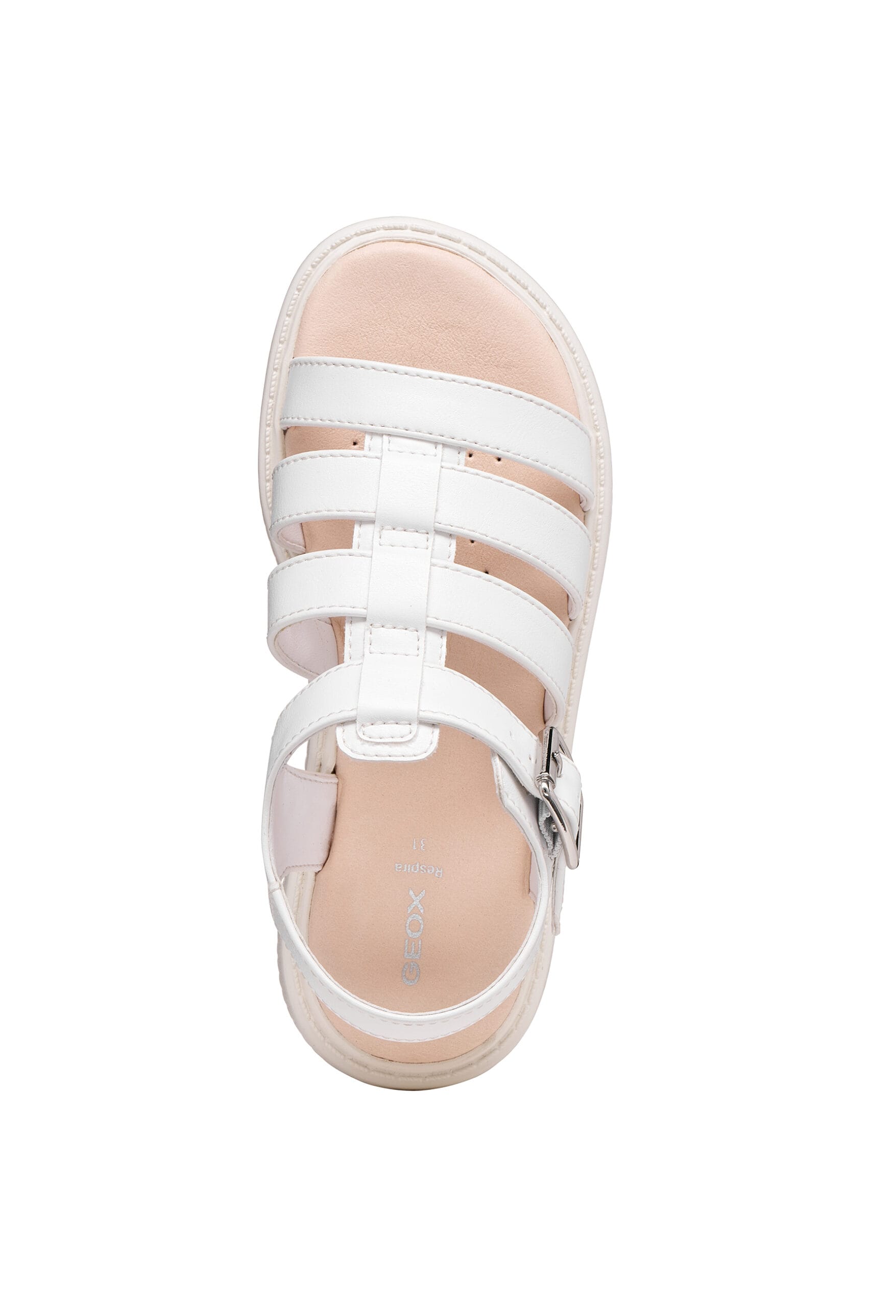 Geox Ανατομικά Παιδικά Πέδιλα Για Κορίτσια Λευκά - Image 5