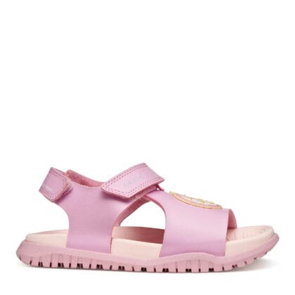 Geox Ανατομικά Παιδικά Πέδιλα Για Κορίτσοα Ρόζ Με Σχέδιο Donut