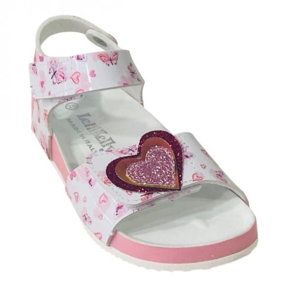 Lelli Kelly Ανατομικό Παιδικό Πέδιλο Σκαφάκι Για Κορίτσι Λευκό Ρόζ Με Πεταλούδες - Image 3