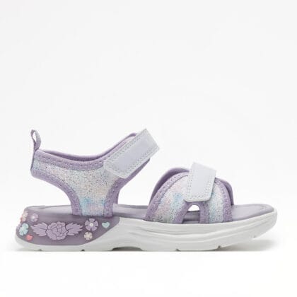 Lelli Kelly Ανατομικό Παιδικό Πέδιλο Για Κορίτσι Λιλά Με Φωτάκια