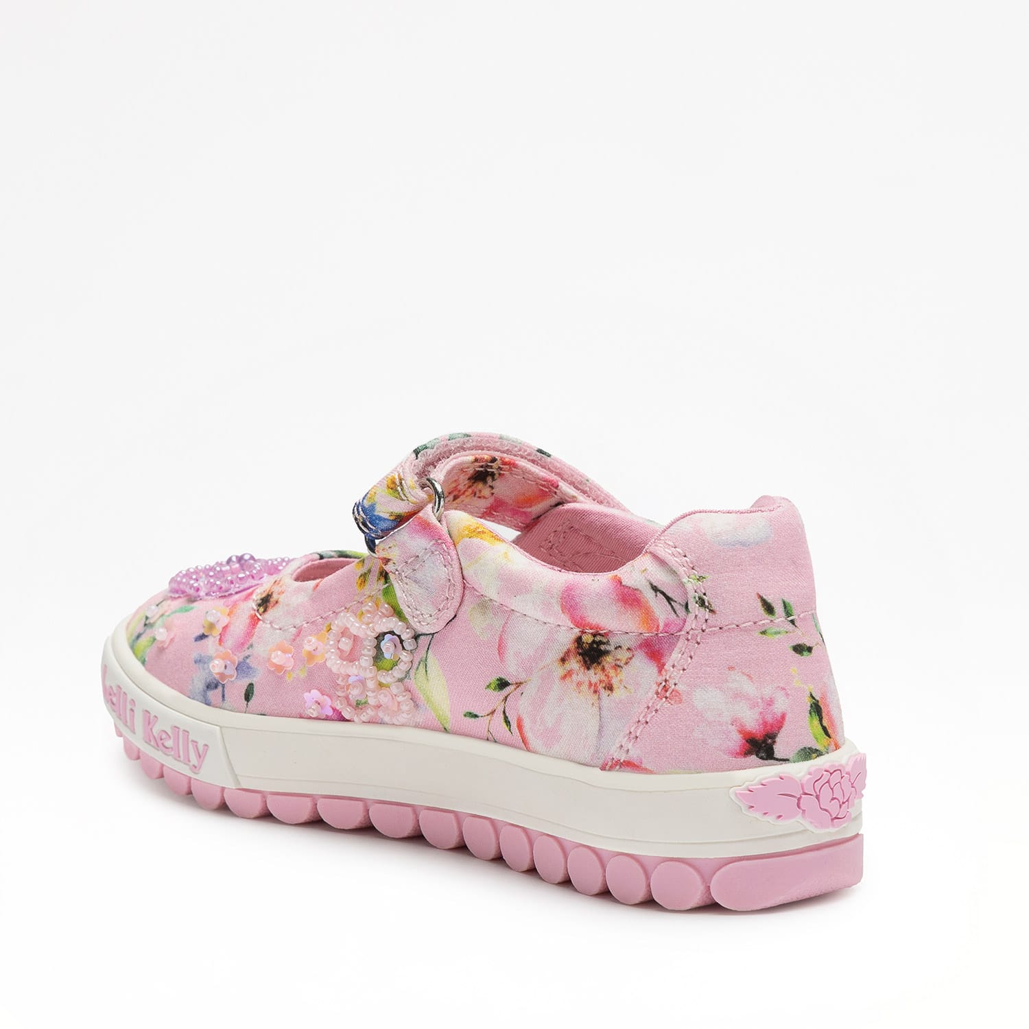 Lelli Kelly Ανατομικές Παιδικές Μπαλαρίνες Για Κορίτσι Ρόζ Με Κεντημένα Λουλούδια - Image 3