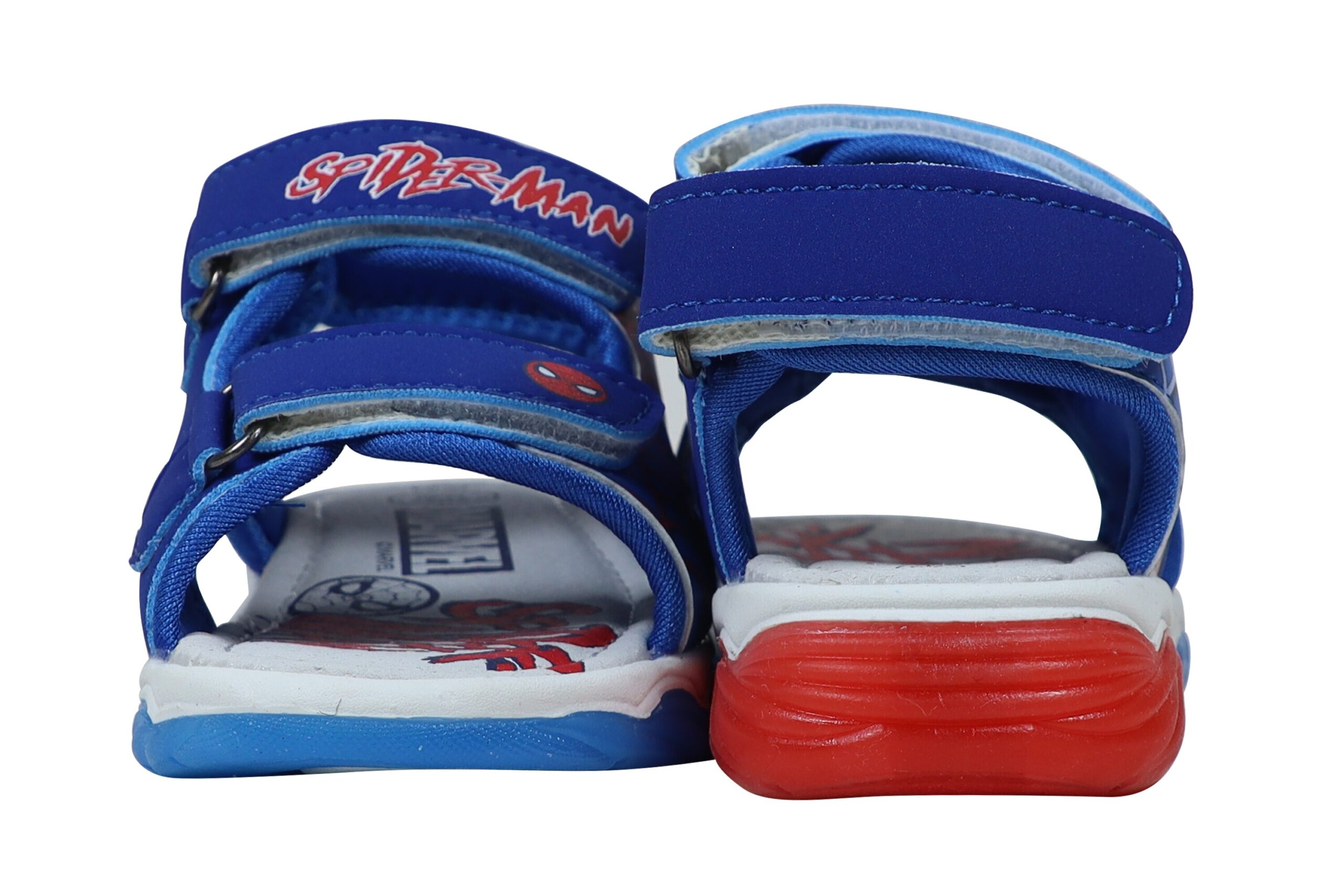 Disney Ανατομικά Παιδικά Πέδιλα Για Αγόρι Spiderman Μπλέ Με Φωτάκια - Image 4