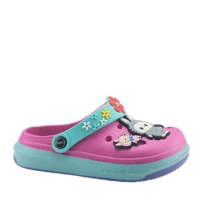 Cubanitas Παιδικά Σαμπό Clogs Για Κορίτσι Φούξια Labubu