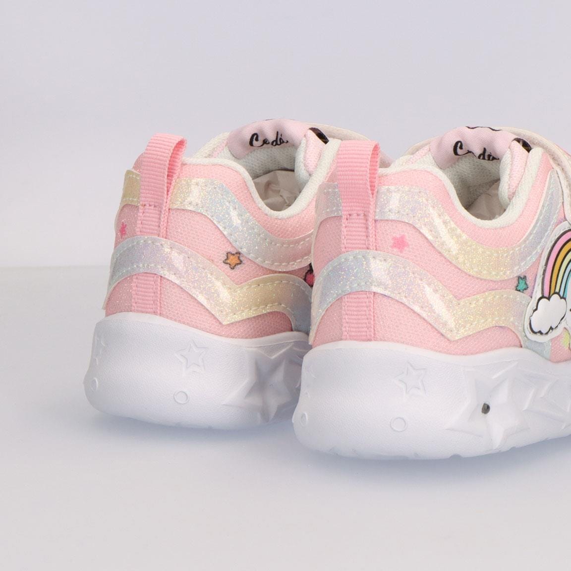 Παιδικά Sneakers Hello Kitty Cerda Ρόζ Για Κορίτσι Με Φωτάκια Και Glitter - Image 5