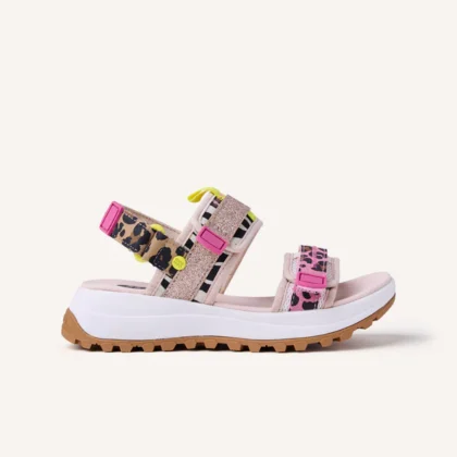 Gioseppo Παιδικά Ανατομικά Αθλητικά Πέδιλα Δίσολα Για Κορίτσι Leopard